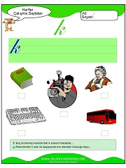 K Sesi Çalışma Sayfaları